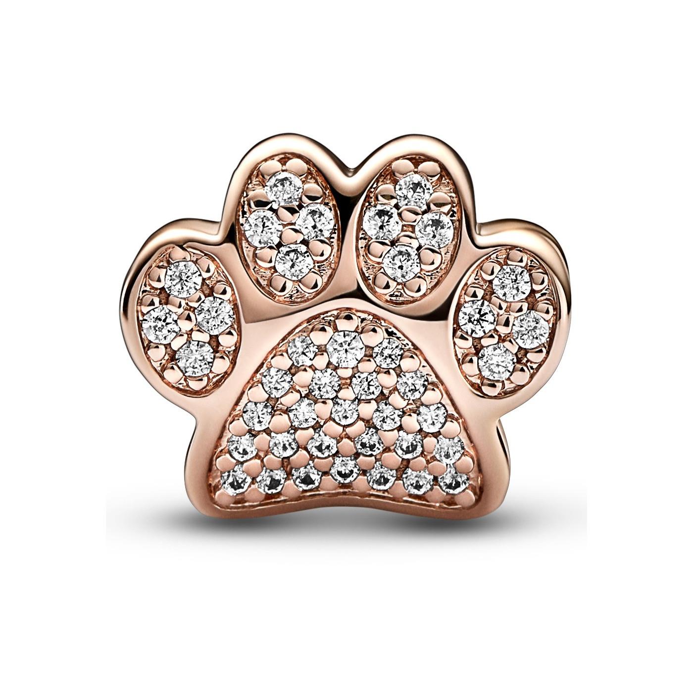 Pandora Sparkling Paw Print Charm 781714C01 Pandora Sparkling Paw Print Charm 781714C01